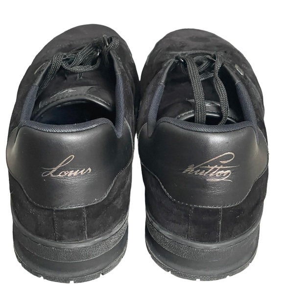 NOT FOR SALE Louis Vuitton Staff Trainer Black Suede Size 10.5 - Picture 9 of 16